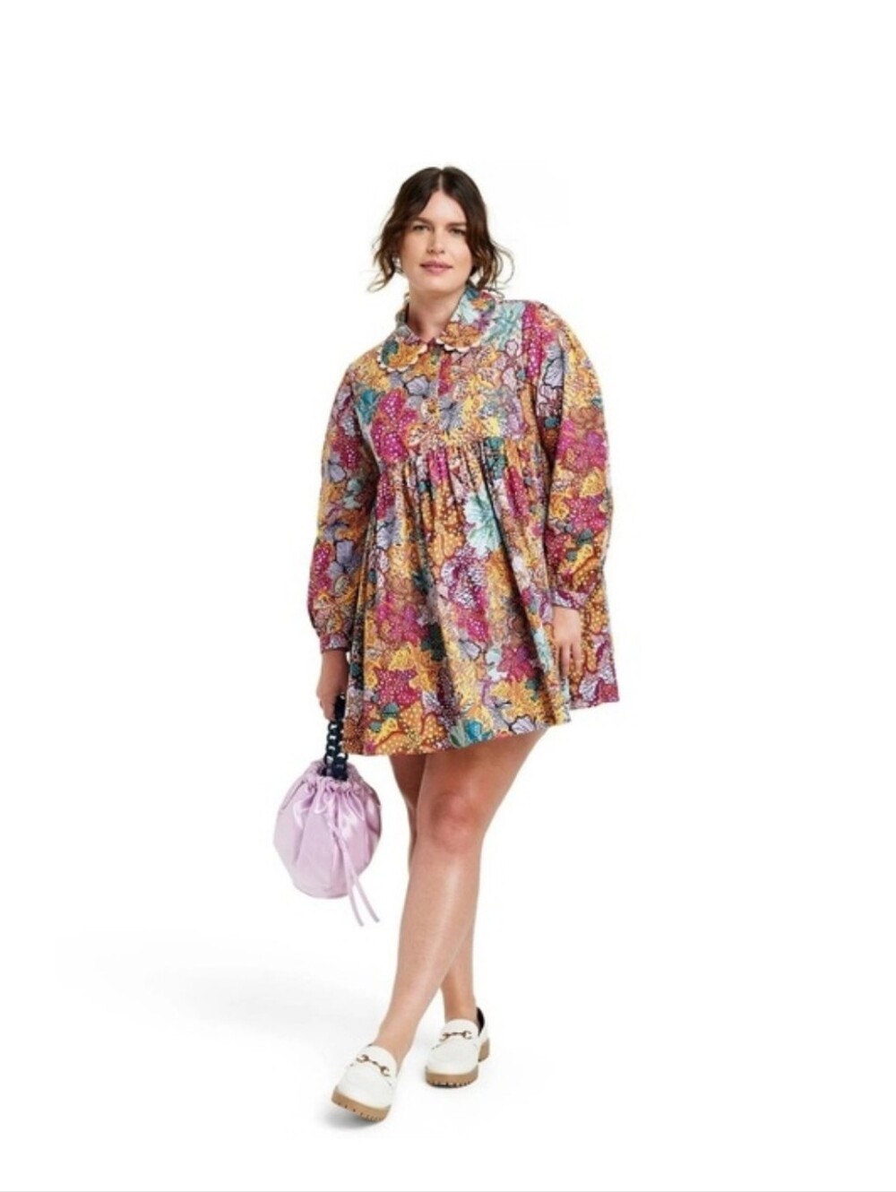 Kika Vargas Multicolor Floral Patchwork Mini Dress Sixe Xl Nwot⁹
